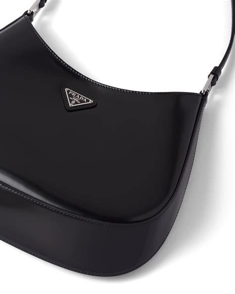 prada cleo brushed leather shoulder bag|prada cleo bag women.